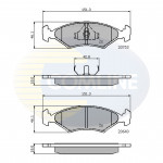 CBP0118 Comline - Гальмівні колодки до дисків  CBP0118 Comline - Гальмівні колодки до дисків