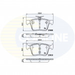 CBP02156 Comline - Гальмівні колодки до дисків  CBP02156 Comline - Гальмівні колодки до дисків