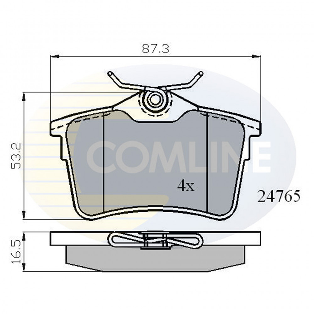 CBP01797 Comline - Гальмівні колодки до дисків