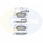 CBP11037 Comline - Гальмівні колодки до дисків  CBP11037 Comline - Гальмівні колодки до дисків
