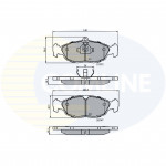 CBP0134 Comline - Гальмівні колодки до дисків  CBP0134 Comline - Гальмівні колодки до дисків