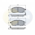 CBP31524 Comline - Гальмівні колодки до дисків  CBP31524 Comline - Гальмівні колодки до дисків
