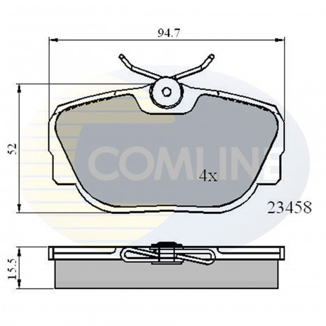 CBP01093 Comline - Гальмівні колодки до дисків