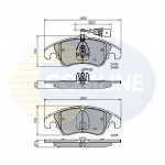 CBP21789 Comline - Гальмівні колодки до дисків  CBP21789 Comline - Гальмівні колодки до дисків