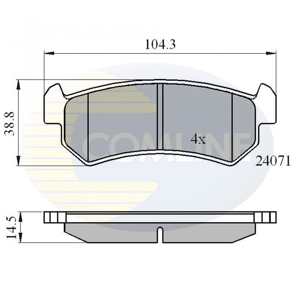 CBP01191 Comline - Гальмівні колодки до дисків