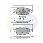 CBP01719 Comline - Гальмівні колодки до дисків  CBP01719 Comline - Гальмівні колодки до дисків
