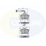 CBP1797 Comline - Гальмівні колодки до дисків  CBP1797 Comline - Гальмівні колодки до дисків