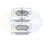 CBP0876 Comline - Гальмівні колодки до дисків  CBP0876 Comline - Гальмівні колодки до дисків