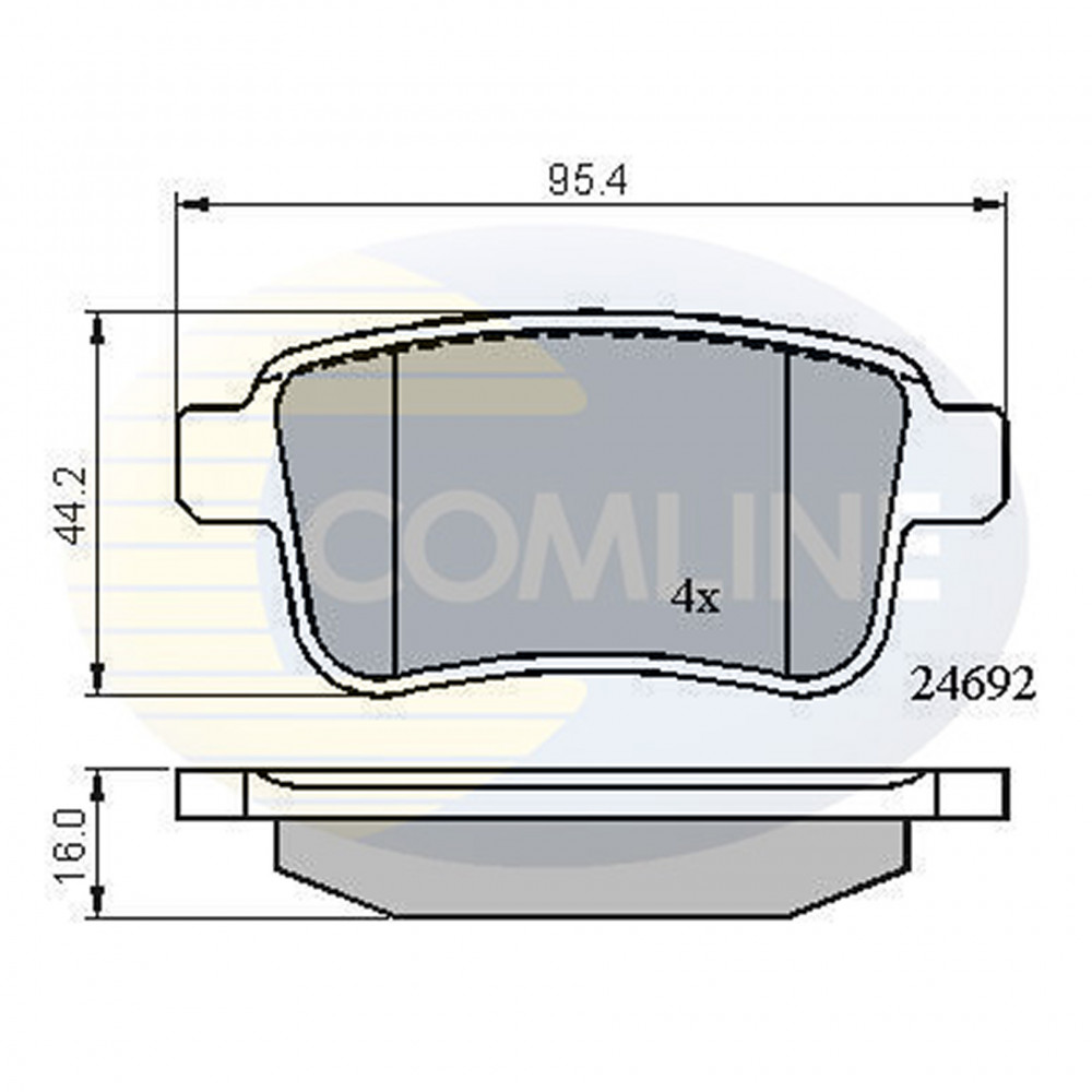 CBP01715 Comline - Гальмівні колодки до дисків