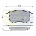 CBP01715 Comline - Гальмівні колодки до дисків  CBP01715 Comline - Гальмівні колодки до дисків
