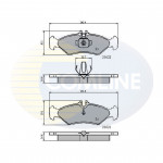 CBP0453 Comline - Гальмівні колодки до дисків  CBP0453 Comline - Гальмівні колодки до дисків