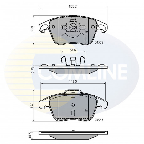 CBP01720 Comline - Гальмівні колодки до дисків