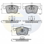 CBP01593 Comline - Гальмівні колодки до дисків  CBP01593 Comline - Гальмівні колодки до дисків