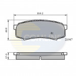 CBP0404 Comline - Гальмівні колодки до дисків  CBP0404 Comline - Гальмівні колодки до дисків