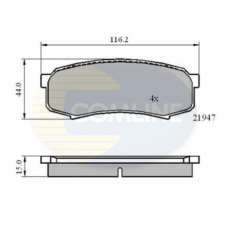 CBP0404 Comline - Гальмівні колодки до дисків