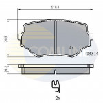 CBP3475 Comline - Гальмівні колодки до дисків  CBP3475 Comline - Гальмівні колодки до дисків