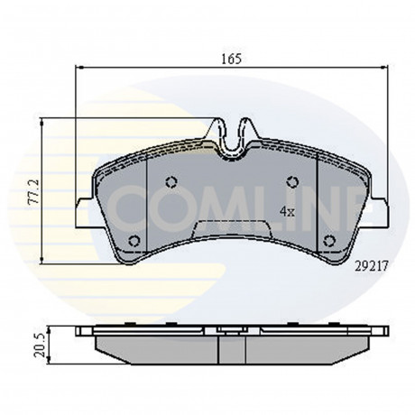 CBP01575 Comline - Гальмівні колодки до дисків