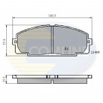CBP0459 Comline - Гальмівні колодки до дисків  CBP0459 Comline - Гальмівні колодки до дисків