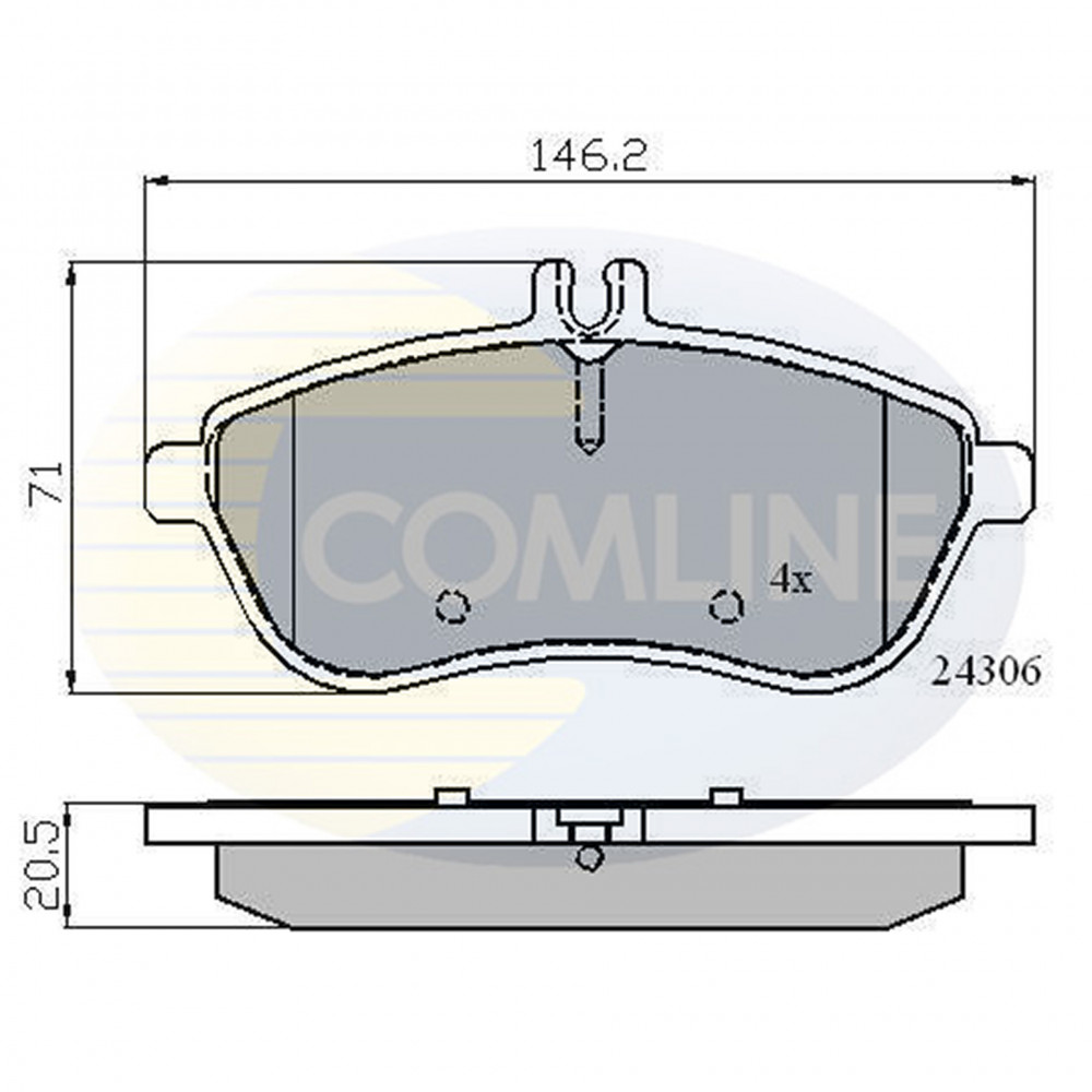CBP01786 Comline - Гальмівні колодки до дисків