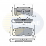 CBP0905 Comline - Гальмівні колодки до дисків  CBP0905 Comline - Гальмівні колодки до дисків