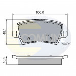 CBP01613 Comline - Гальмівні колодки до дисків  CBP01613 Comline - Гальмівні колодки до дисків