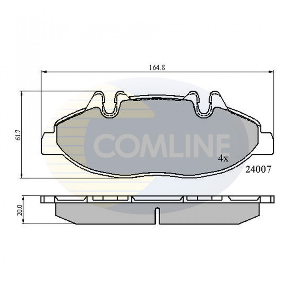 CBP01305 Comline - Гальмівні колодки до дисків