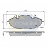 CBP01305 Comline - Гальмівні колодки до дисків  CBP01305 Comline - Гальмівні колодки до дисків