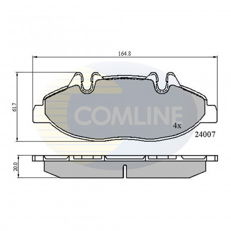 CBP01305 Comline - Гальмівні колодки до дисків