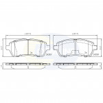 CBP01618 Comline - Гальмівні колодки до дисків  CBP01618 Comline - Гальмівні колодки до дисків