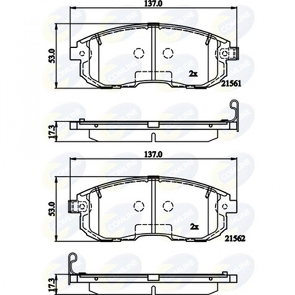 CBP32202 Comline - Гальмівні колодки до дисків