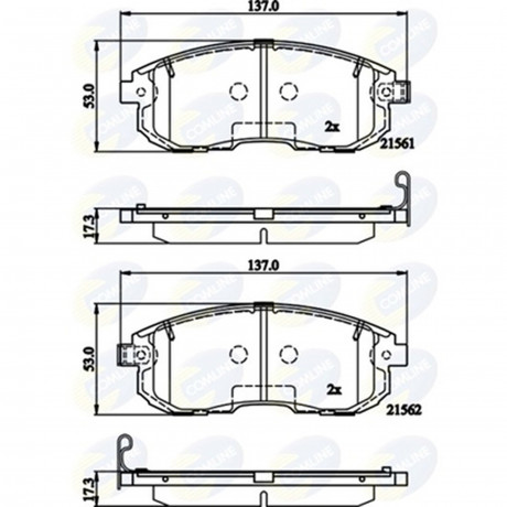 CBP32202 Comline - Гальмівні колодки до дисків