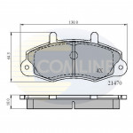 CBP0132 Comline - Гальмівні колодки до дисків  CBP0132 Comline - Гальмівні колодки до дисків