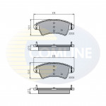 CBP01260 Comline - Гальмівні колодки до дисків  CBP01260 Comline - Гальмівні колодки до дисків