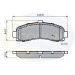 CBP0508 Comline - Гальмівні колодки до дисків  CBP0508 Comline - Гальмівні колодки до дисків
