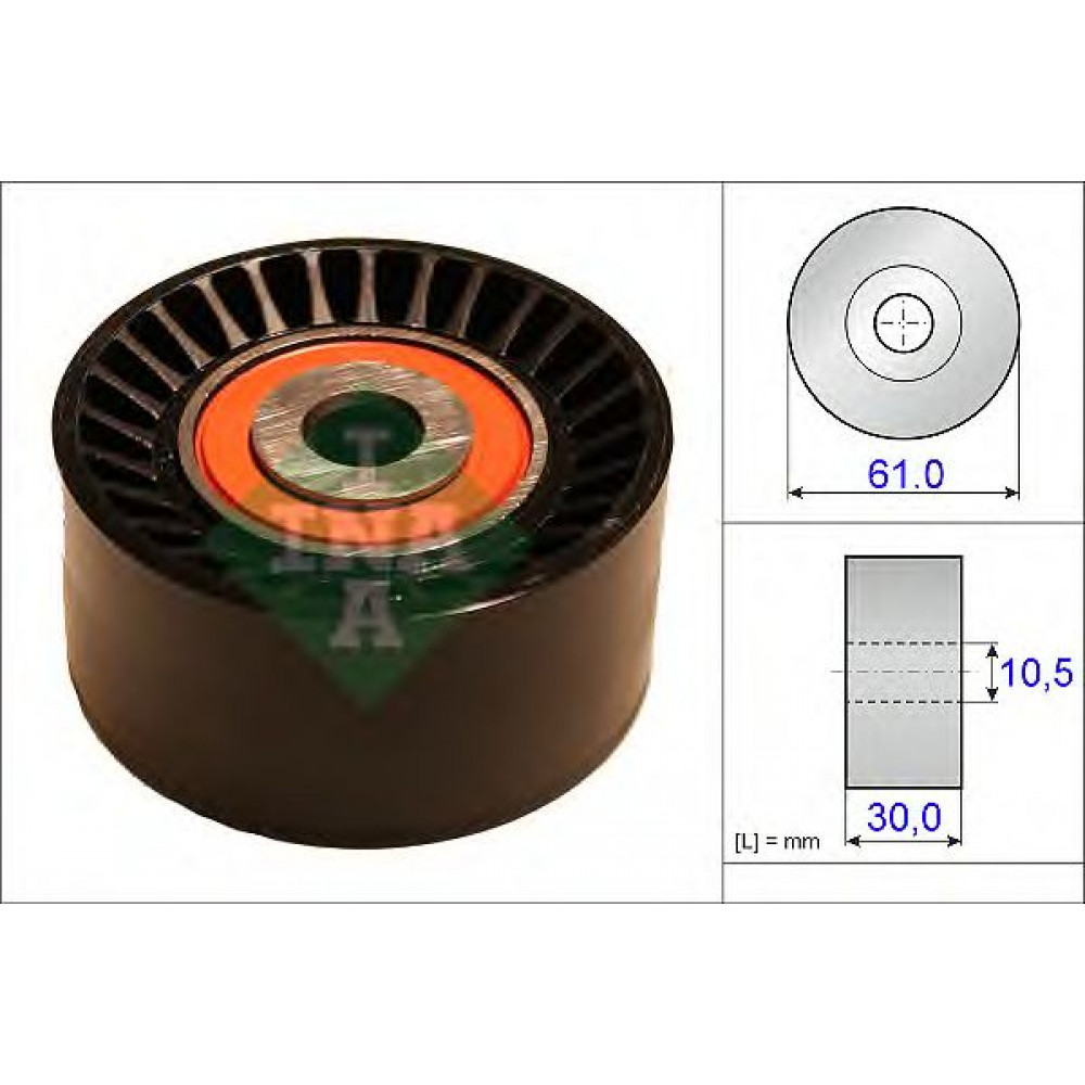 532 0624 10  INA - Обвідний ролик