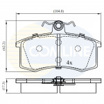 CBP0173 Comline - Гальмівні колодки до дисків  CBP0173 Comline - Гальмівні колодки до дисків
