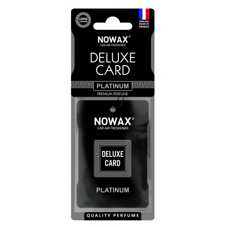 NOWAX Ароматизатор целюлозний серія Delux Card 6 г. - Platinum (50шт/ящ)