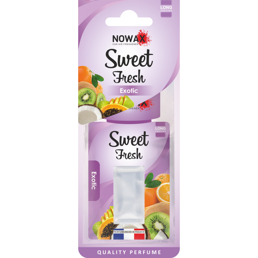 NOWAX Ароматизатор мембранний  серія Sweet Fresh 5 ml - Exotic (30шт/ящ)