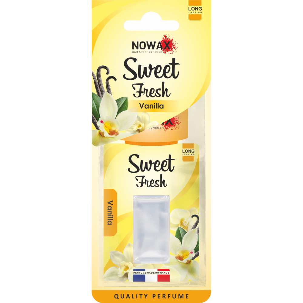 NOWAX Ароматизатор мембранний серія Sweet Fresh 5 ml - Vanilla (30шт/ящ)