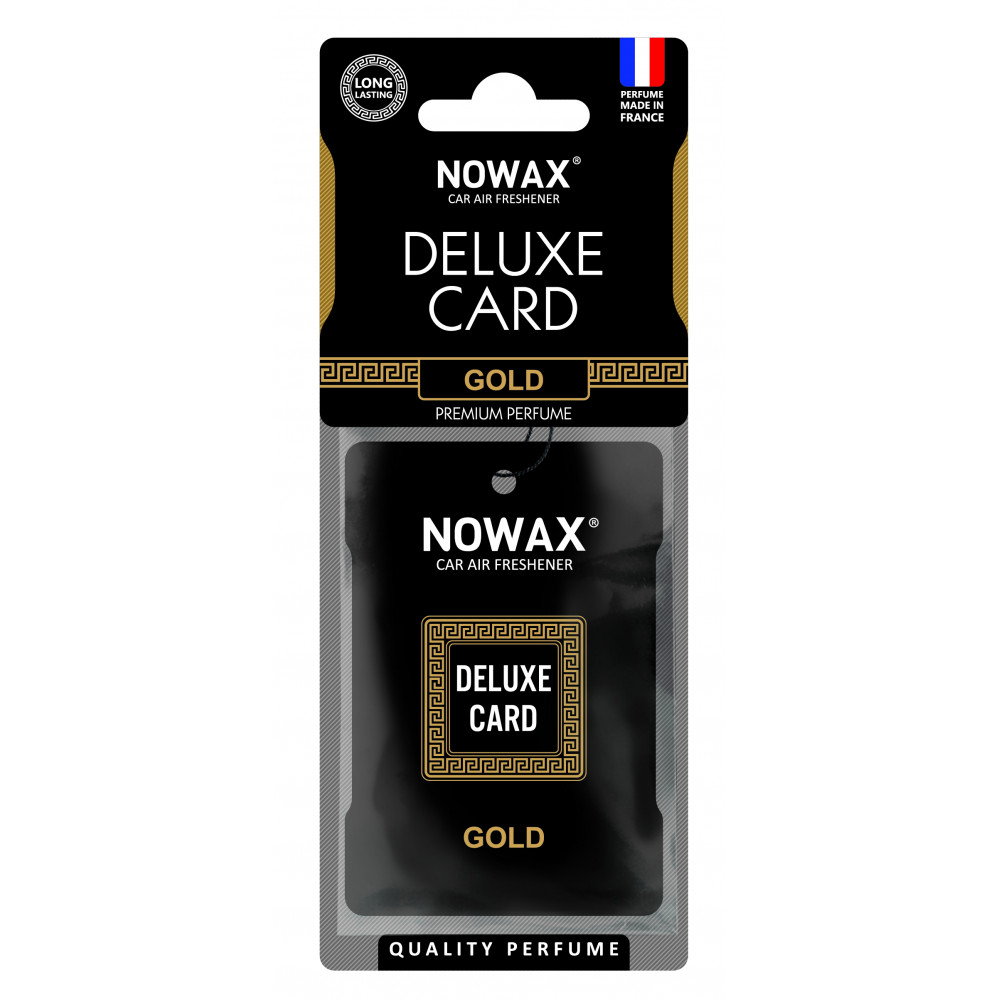 NOWAX Ароматизатор целюлозний серія Delux Card 6 г. - Gold (50шт/ящ)