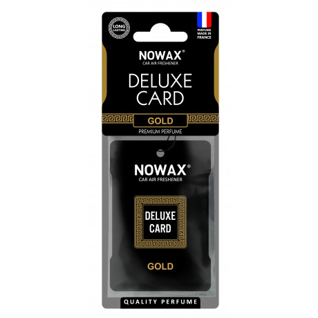 NOWAX Ароматизатор целюлозний серія Delux Card 6 г. - Gold (50шт/ящ)