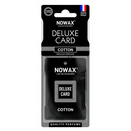 NOWAX Ароматизатор целюлозний серія Delux Card 6 г. - Cotton (50шт/ящ)