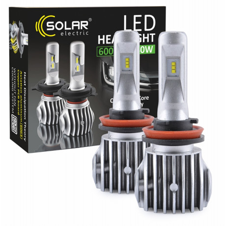 SOLAR LED  H11 CANBUS 12/24V 6500K 6000Lm 50W Cree Chip 1860 (50шт.)