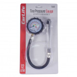 CARLIFE  Манометр автомобільний  12 Атм, металевий, гнучкий шланг, подвійний затискач 