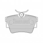 BBP1813 BORG & BECK - Гальмівні колодки до дисків 