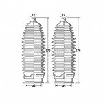 BSG3406 BORG & BECK - Пильовик кермової рейки к-т 