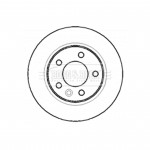 BBD4387 BORG & BECK - Диск гальмівний (2 шт) 