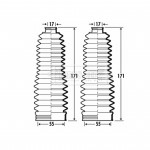 BSG3371 BORG & BECK - Пильовик кермової рейки к-т 
