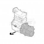 BEM3684 BORG & BECK - Опора  двигуна 