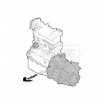 BEM4280 BORG & BECK - Опора  двигуна 